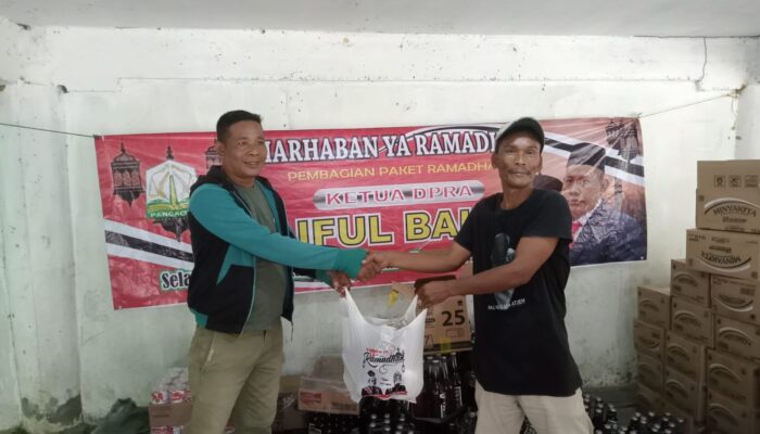 KPA/PA Sagoe Tgk Chik Dibuloh Dan Tgk Keuramat Aceh Utara Salurkan Paket Ramadhan Untuk Masyarakat