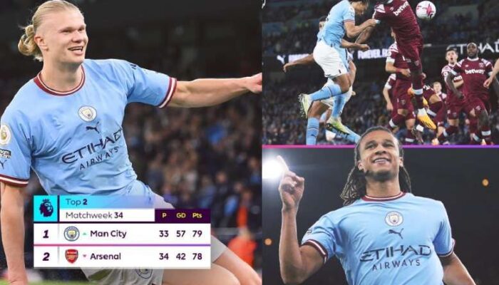 City Kembali bertengger Pimpinan Klasemen Usai Bekuk West Ham