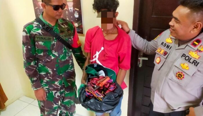 Polisi Amankan Tersangka Pencurian di Muara Dua