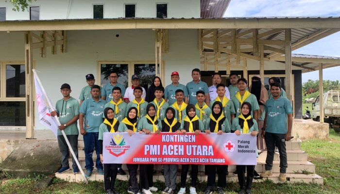 PMI Aceh Utara Lepas Keberangkatan Kontingen Ikuti Jumbara PMR di Aceh Tamiang