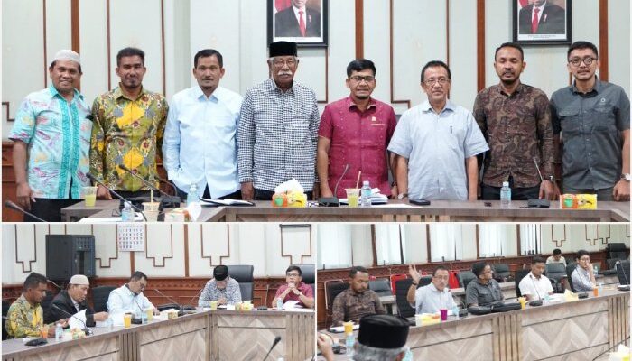 Pimpinan dan Anggota Panitia Khusus Badan Usaha Milik Aceh DPRA menggelar pertemuan dengan PT. PEMA GLOBAL ENERGI (PGE)