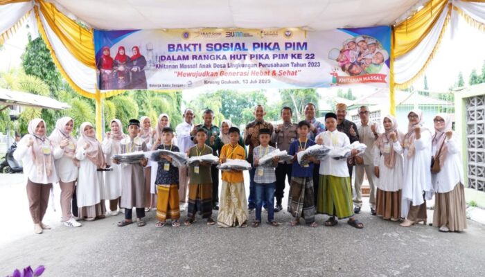 PT Pupuk Iskandar Muda & PIKA Selenggarakan Khitanan Massal Untuk Anak Desa Lingkungan Perusahaan