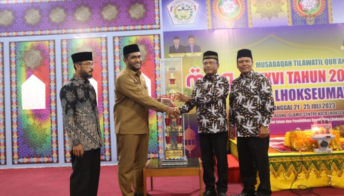 Banda Sakti Raih Juara Umum MTQ ke-36 Tingkat Kota Lhokseumawe  Selasa