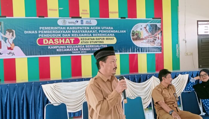 DPMPPKB Kabupaten Aceh Utara Berikan Edukasi Dapur Sehat Atasi Stunting ke Tingkat Pedesaan