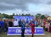 Caleg DPRA Tantawi Tutup Turnamen Sepak Bola Yasir Sawang Cup 1