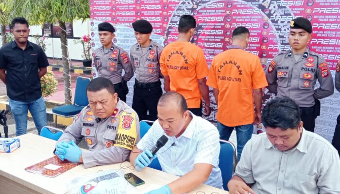 Polres Aceh Utara Gagalkan Peredaran 1 Kg Sabu, Dua Tersangka Ditangkap