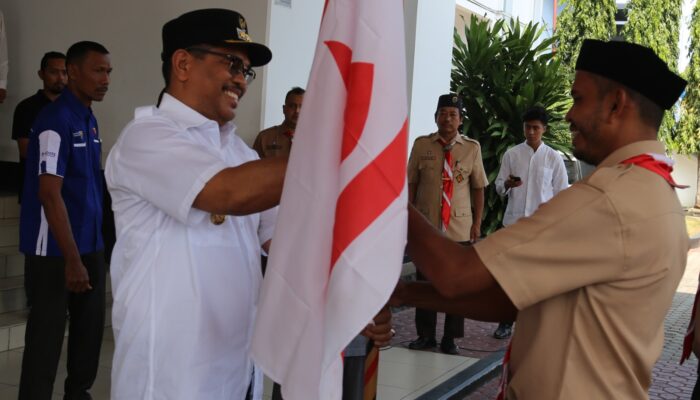 Lepas Kontingen Musabaqah Tunas Ramadhan, Pj Walikota A Hanan Minta Adik-Adik Pramuka Jadi Pionir Terdepan Sosialisasikan dan Atasi Kenakalan Remaja