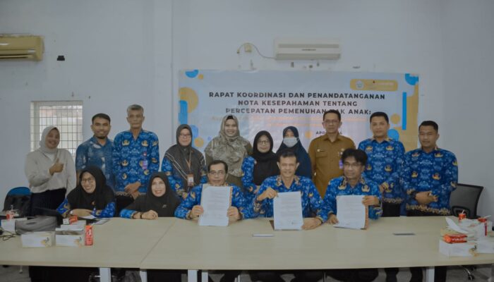 Akselerasi Cakupan Akte Kelahiran dan Imunisasi, Pemko Lhokseumawe Teken MoU dengan UNICEF dan Yayasan Darah Untuk Aceh