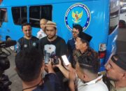 Pemkot Lhokseumawe dan BNNK Lhomseumawe Tes Urine Puluhan Sopir Bus Angkutan Mudik di Terminal Type C Keude Aceh.