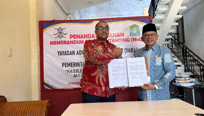 Pemkab Aceh Jaya dan YARA Teken MOU Bantuan Hukum