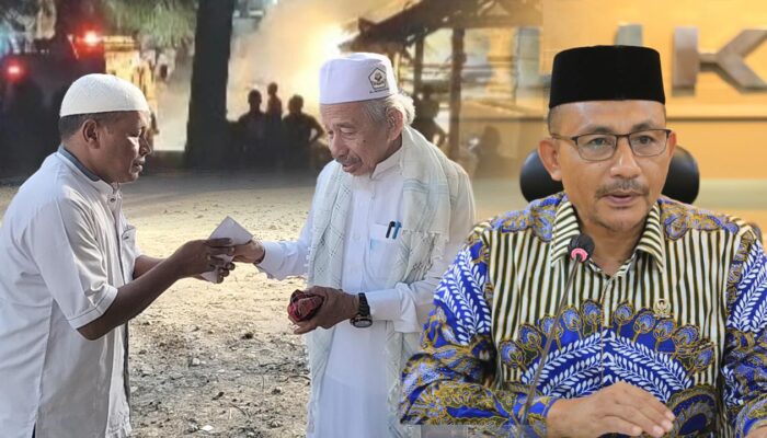 Haji Uma Serahkan Bantuan Paska Kebakaran di Dayah Al-Maimanah Aceh Timur