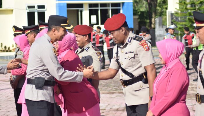 AKBP Setiyawan Eko Prasetiya Pimpin Upacara Sertijab PJU Polres Gayo Lues