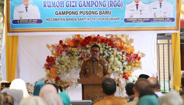 PELUNCURAN RUMOH GIZI GAMPONG (RGG) DAN SOSIALISASI GERAKAN PILAH SAMPAH