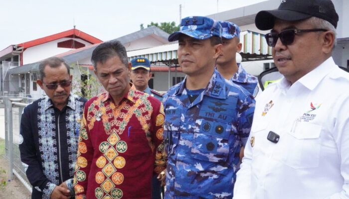 Pj Bupati Aceh Utara Dampingi Pj Gubernur Dan PB FASI Tinjau Kesiapan Venue PON di Bandara Malikussaleh