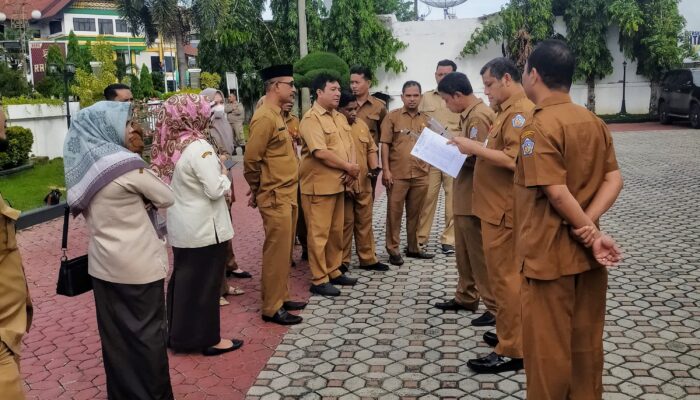 Tegakkan Disiplin, Sekda T Adnan Sidak Kantor Setdako Lhokseumawe