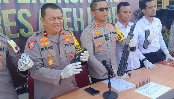 Polres Aceh Utara Berasil Mengamankan Senjata Api Rakitan Menjelang Pilkada Serentak 2024