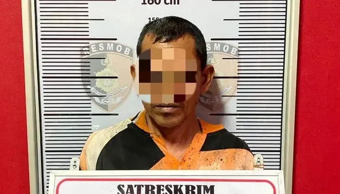 Polres Lhokseumawe Tangkap Tersangka Penyiraman Air Keras Terhadap Dua Anak Tiri