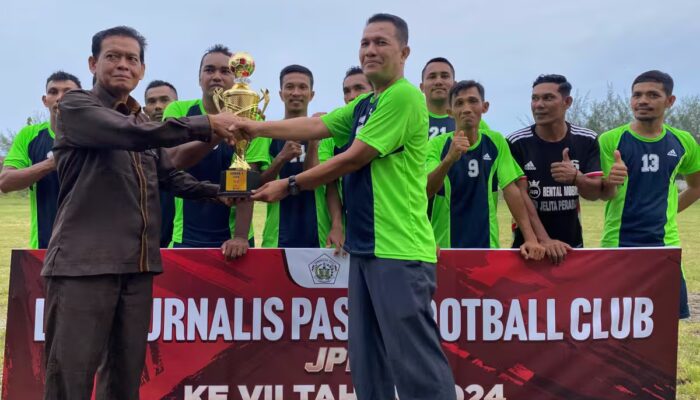 Sikat  POP Polres Lhokseumawe, PS Pemkab Aceh Utara Juara Liga Eksekutif JPFC 2024