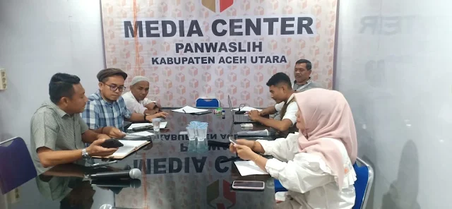 Panwaslih Aceh Utara Terima Laporan Dugaan Kecurangan Pemilu dari Tim Pemenangan Paslon Gub/Wagub 01