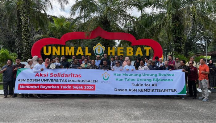 Puluhan Dosen Unimal Aceh Demonstrasi, Tuntut Pencairan Tukin 